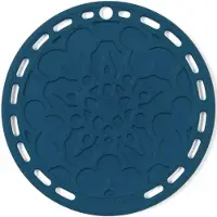 Le Creuset - Siliconen - Onderzetter Deep Teal 20cm