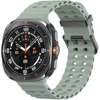 IMoshion Ocean Siliconenband voor de Samsung Galaxy Watch Ultra 2 (2026) / Ultra (2024/2025) - Grayish Green