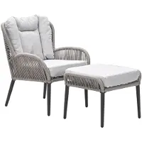 Garden Impressions Andorra Fauteuil Voetenbank Valley Sand