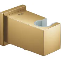 GROHE Euphoria Cube Wandaansluitbocht - met wandhouder - brushed cool sunrise (goud)