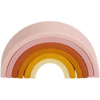 A Little Lovely Company Bouwblokken - Silicone - Sunset - - OneSize - Bouwblokken