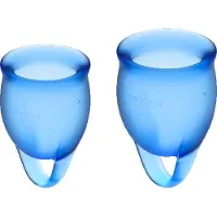 Satisfyer Feel Confident Menstrual Cup Dark Blue