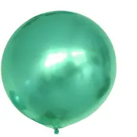 PartyPro XXL Groene Chroom Ballonnen (10 stuks / 90 cm)