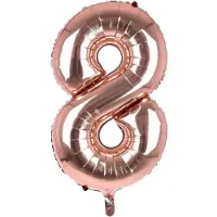 PartyPro Cijfer Ballon '8' Rosé (100CM)