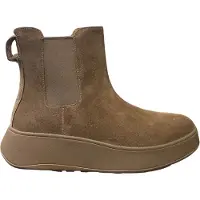 FitFlop F mode Chelsea Enkellaarzen | Maat 40 Dames Taupe