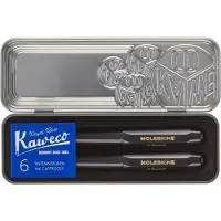 Moleskine X Kaweco Stifte-Set, Vulpen Medium & Balpen 1,0mm, Zwart