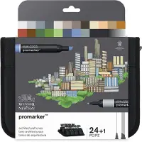 Promarker Architectural Tones Wallet 24-set