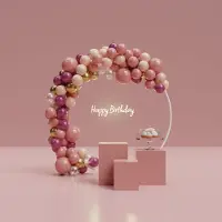 PartyPro Ballonnenboog (Rood-Goud)