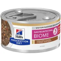 Hill's Pet Nutrition Prescription Diet Kattenvoer Nat Gastrointestinal Biome Stress Stoofpotje Kip & Groenten 24 x 82 gr
