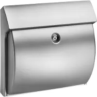 Burg wachter Wandbrievenbus Classico 4932 - Kunststof - Zilver - 38,4x37,5x14,5cm