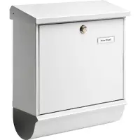 Burg wachter Burg-wächter Wandbrievenbus Comfort-set 91300 - Staal - Wit - 38,8x43,7x15,4 Cm