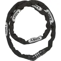 ABUS Fietsslot Kettingslot - Steel-O-Chain 4804C - Security level 4 - zwart - 110 cm - Geschikt voor elektrische fietsen en stadsfietsen