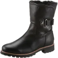 Panama jack Boots 'Keilstiefelette Damen Felia Igloo Trav B2 Glattleder in schwarz' zwart