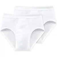 Schiesser Slip zwart / wit