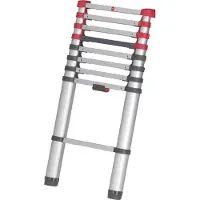 Hailo Ladder | | 2.64 meter (9 treden, Inschuifbaar, Muurbeschermer)