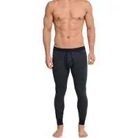 Schiesser Lange onderbroek 'Feinripp Melange' donkerblauw / grijs