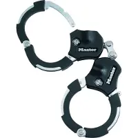 Master Lock Masterlock anti-theft handcuffs in hardened steel. 7.6 cm in diameter. 1 link