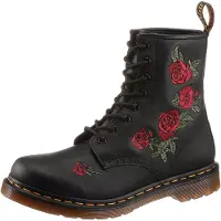 Dr. Martens Veterlaarsjes 'Vonda' groen / rood / zwart
