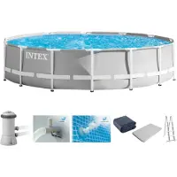 Intex 457 x 122 cm Zwembadset met prismaramen; modelnummer 26736GN