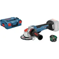 Bosch GWX 18 V-10 PSC 18V Li-Ion Accu X-LOCK Haakse Slijper Body In L-Boxx - 125mm - Variabel - Koolborstelloos - Simply Connected
