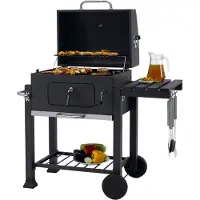 Tepro Toronto Click Houtskool Barbecue Met Inzetrooster Rvs/zwart
