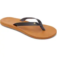 Roxy Teenslipper 'Jyll' bruin / zwart