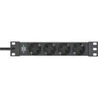 Brennenstuhl Alu-Line 10" stekkerdoos voor schakelkasten 4-voudig 2m H05VV-F 3G1,5