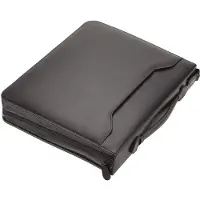 Juscha Arezzo schrijfmap leer 36 cm zwart