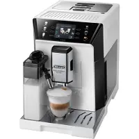 De'Longhi PrimaDonna ECAM550.65.W, espressomachine, 2 liter, voor koffiebonen, ingebouwde molen, 1450 W, zilver