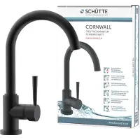 Schutte Cornwall keukenkraan draaibare uitloop zwart mat