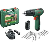 Bosch Gereedschap - 12V ACCU-boormachine met hamer en toebehoren, 2 x 1,5 Ah Li-Ion accu's, lader 06039D3105