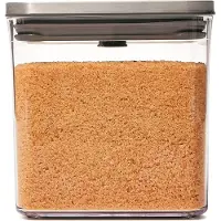 Oxo POP Container 2.0 Good Grips SteeL Groot Vierkant Laag (2,6 L)