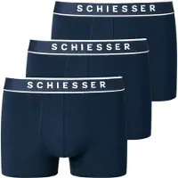 Schiesser Boxershorts donkerblauw / wit