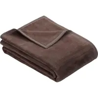 Ibena Plaid Berlin Espresso-150 x 200 cm