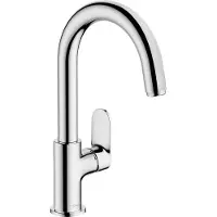 Hansgrohe Wastafelmengkraan vernis blend 210 eengreeps met trekwaste en draaibare uitloop chroom