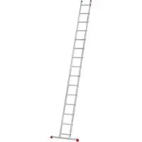 Hailo aluminium enkele ladder S60 ProfiStep UNO, 15 sporten