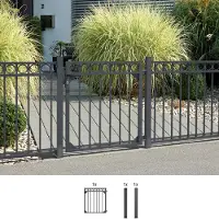 GAH Alberts Deur met enkel hek Circle Breedte: 96,5 cm, hoogte: 100 en 120 cm, verschillende kleuren