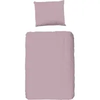 Muller Textil Good Morning Dekbedovertrek "Uni" - Roze - (100x135 cm) - 100% Katoen