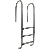 Gre Accessories Inground Pool Wall Ladder 3 Steps Zilver