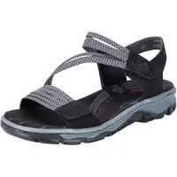 Rieker Wandelsandalen donkergrijs / zwart / wit