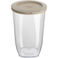 Koziol - Connect Voorraadpot Rond 1,5 liter - Kunststof - Bruin