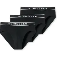 Schiesser Slip zwart / wit