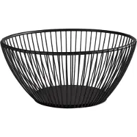 Aps SVART brood- en fruitmand, rond, diameter: 175 mm, Brood bewaren, Zwart