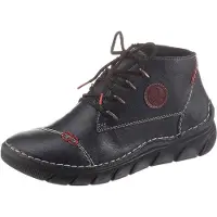 Rieker Veterschoen nachtblauw / bruin / rood