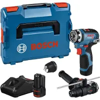 Bosch Professional Gsr12v-35fc+gfa12h/12b+2x3ah+gal+lb Elektrische Schroevendraaier