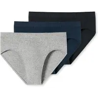 Schiesser Supermini 3-pack katoen veelkleurig - 95/5 Heren Onderbroek - grijs, blauw, zwart