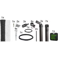 Alberts Draadgaasafrastering Hoogte: 80-200 cm, totale lengte: 15-25 m, met grondbussen (set)