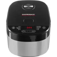 Gastroback Design Multicook Pro, 5 liter, 790 watt, zwart, roestvrij staal, 12 uur timer, knoppen, 0,95 meter snoer
