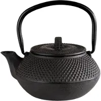 Aps Theepot - Gietijzeren Theekan - Afneembare Deksel en Handgreep - Zwart - Ø 12,5 cm - 0,3 Liter