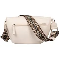 Tom Tailor Heuptas 'Palina' chocoladebruin / stone grey / mandarijn / natuurwit